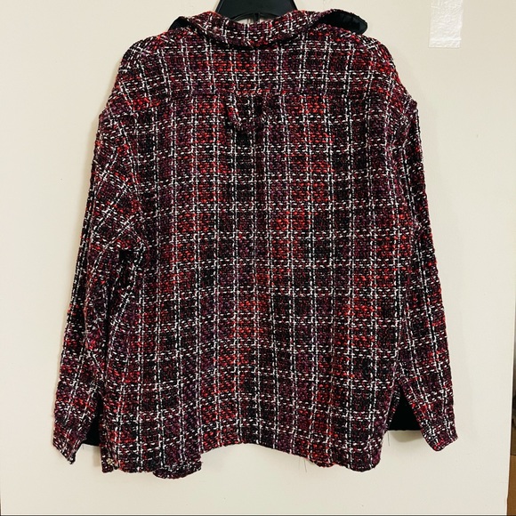 Plaid button down jacket shirt - Picture 8 of 10